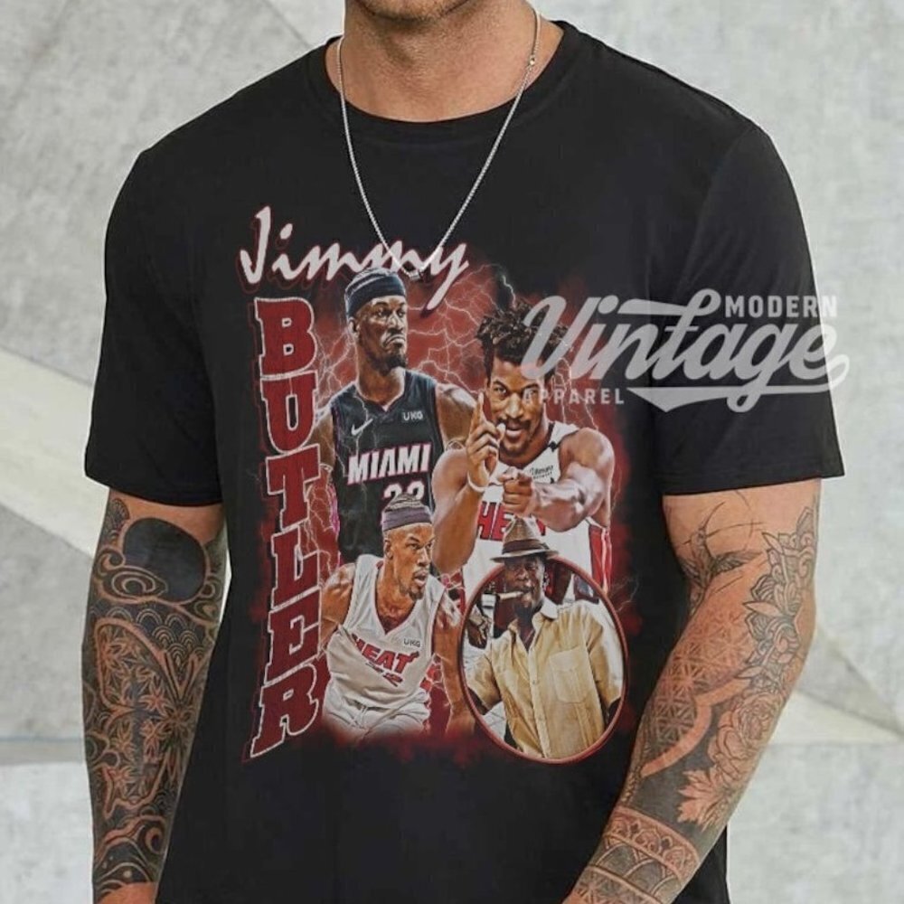 Jimmy Butler Basketball Sports Fan Retro Graphic T-Shirt